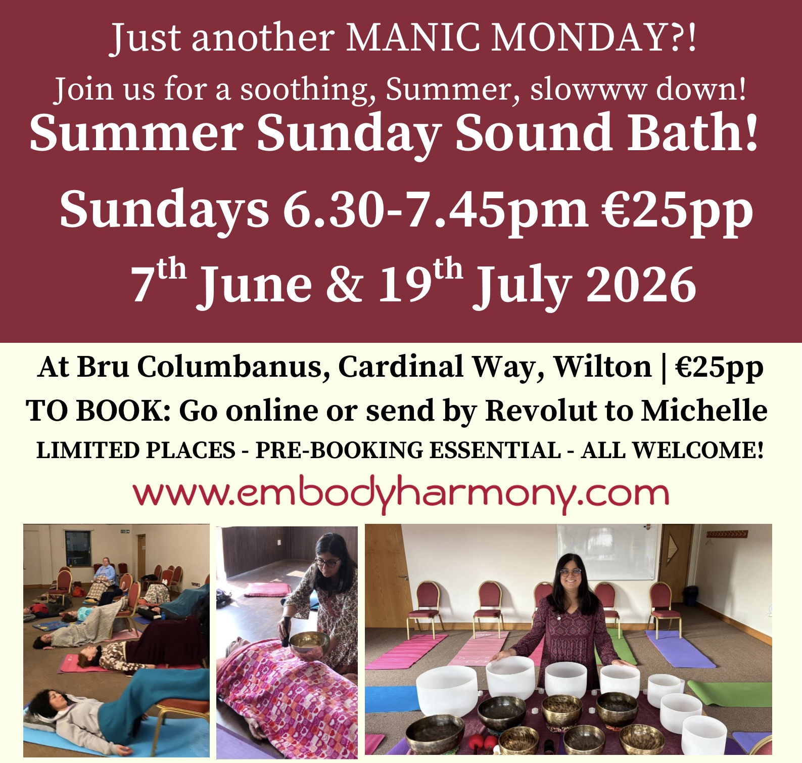Summer Sunday Sound Baths! In Cork - Summer 2026